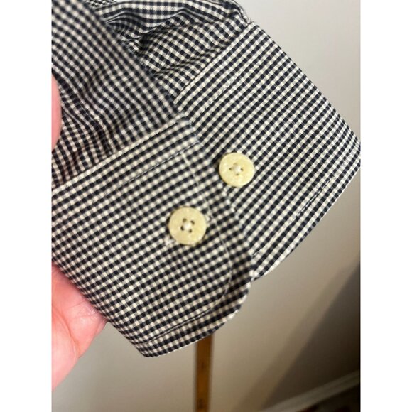 Tampa Bay Buccaneers Plaid Button Up L Black Check Retro Florida Football NFL - Picture 5 of 10